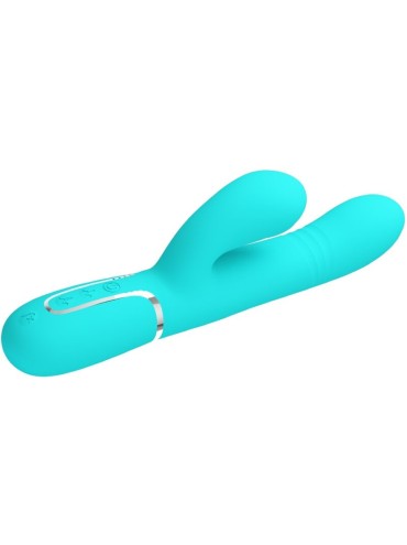PRETTY LOVE VIBRADOR PUNTO G MULTIFUNCION VERDE AGUA