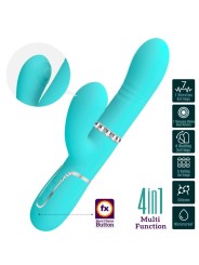 PRETTY LOVE VIBRADOR PUNTO G MULTIFUNCION VERDE AGUA