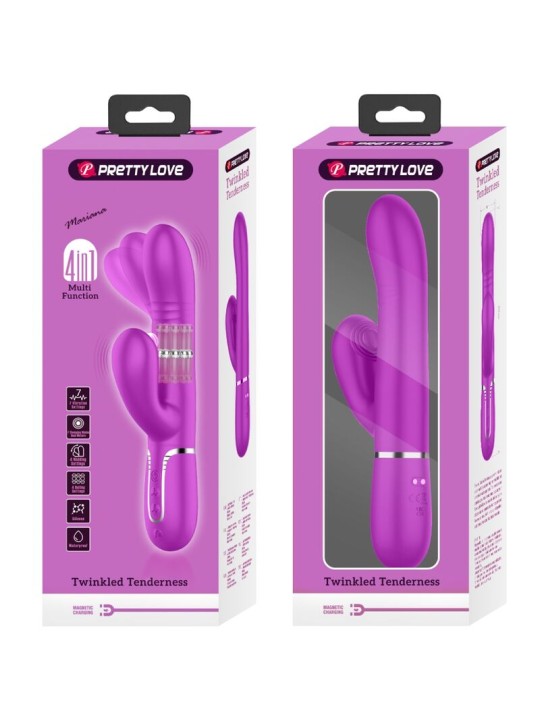 PRETTY LOVE VIBRADOR PUNTO G MULTIFUNCION FUCSIA