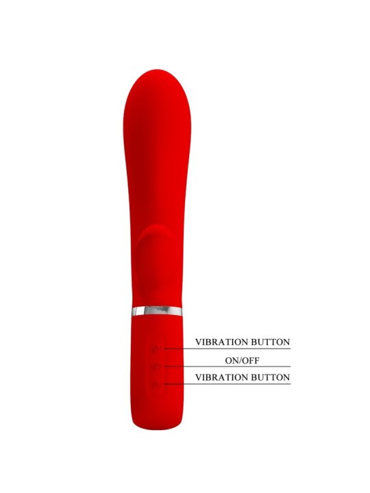 PRETTY LOVE THOMAS VIBRADOR PUNTO G MULTIFUNCION ROJO