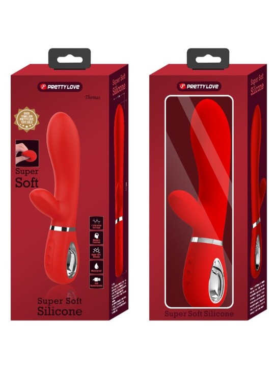 PRETTY LOVE THOMAS VIBRADOR PUNTO G MULTIFUNCION ROJO