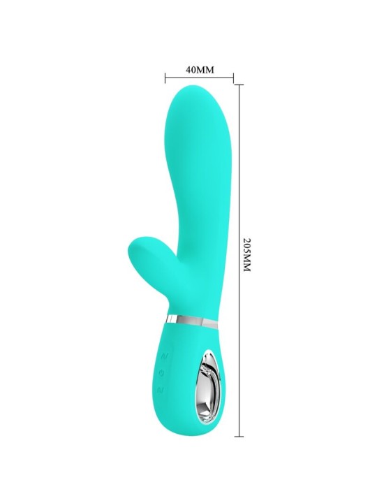 PRETTY LOVE THOMAS VIBRADOR PUNTO G MULTIFUNCION VERDE AGUA