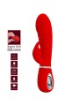 PRETTY LOVE PRESCOTT VIBRADOR PUNTO G MULTIFUNCION ROJO