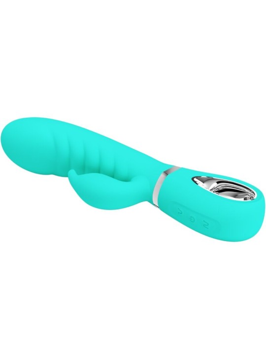 PRETTY LOVE PRESCOTT VIBRADOR PUNTO G MULTIFUNCION VERDE AGUA