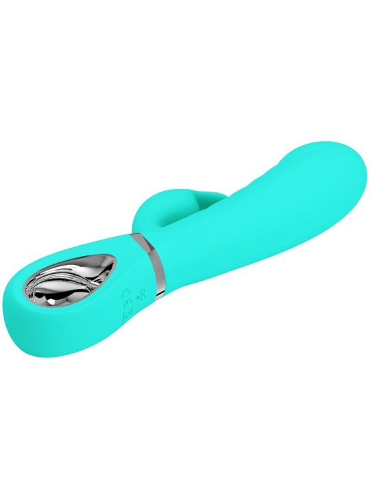 PRETTY LOVE PRESCOTT VIBRADOR PUNTO G MULTIFUNCION VERDE AGUA
