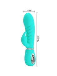 PRETTY LOVE PRESCOTT VIBRADOR PUNTO G MULTIFUNCION VERDE AGUA