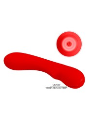 PRETTY LOVE PRESCOTT VIBRADOR RECARGABLE ROJO