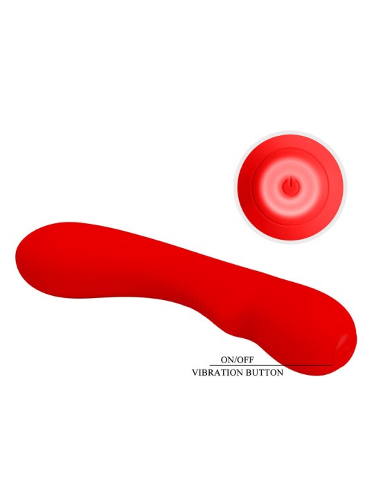 PRETTY LOVE PRESCOTT VIBRADOR RECARGABLE ROJO