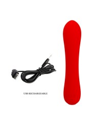 PRETTY LOVE PRESCOTT VIBRADOR RECARGABLE ROJO