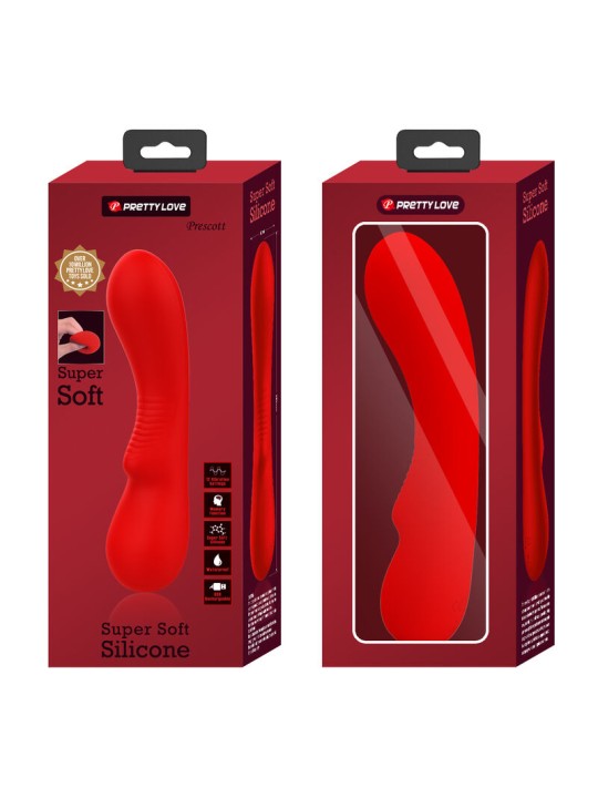 PRETTY LOVE PRESCOTT VIBRADOR RECARGABLE ROJO