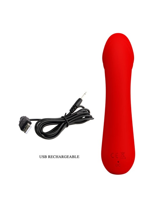 PRETTY LOVE CETUS VIBRADOR RECARGABLE ROJO