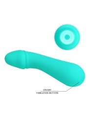 PRETTY LOVE CETUS VIBRADOR RECARGABLE VERDE AGUA