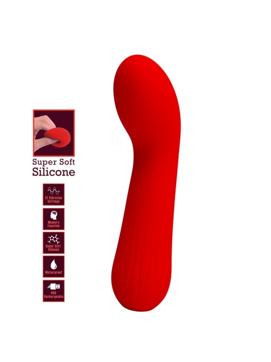 PRETTY LOVE FAUN VIBRADOR RECARGABLE ROJO