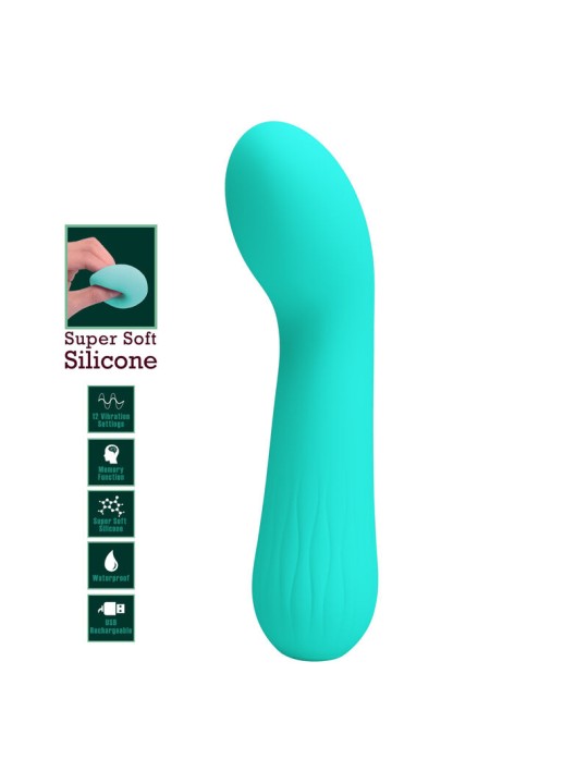 PRETTY LOVE FAUN VIBRADOR RECARGABLE VERDE AGUA