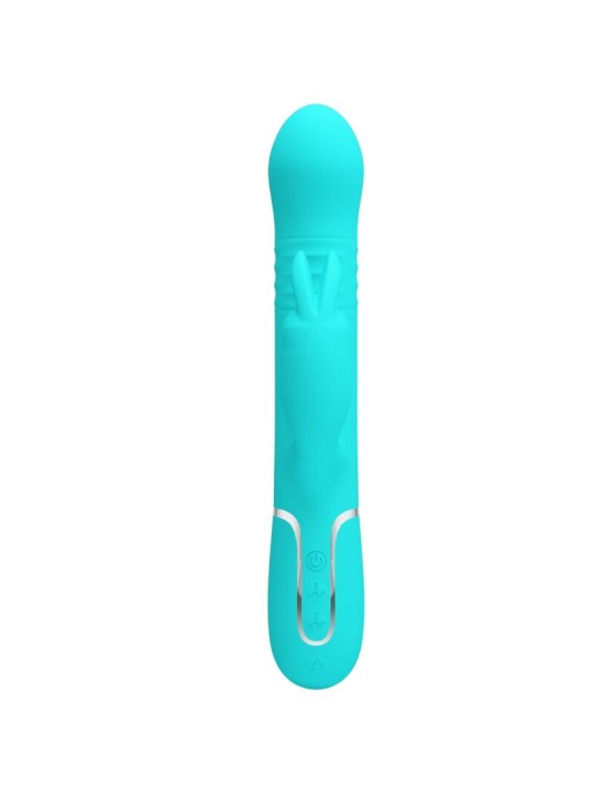 PRETTY LOVE VIBRADOR COALE RABBIT PERLAS VERDE AGUA