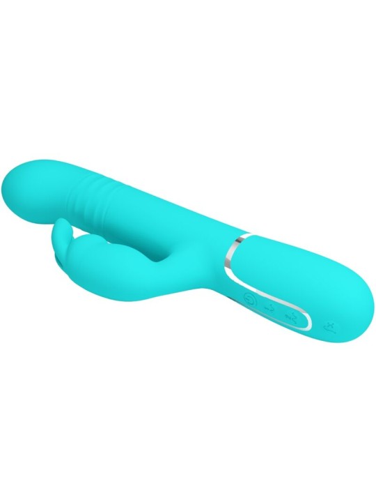 PRETTY LOVE VIBRADOR COALE RABBIT PERLAS VERDE AGUA