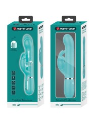 PRETTY LOVE VIBRADOR COALE RABBIT PERLAS VERDE AGUA
