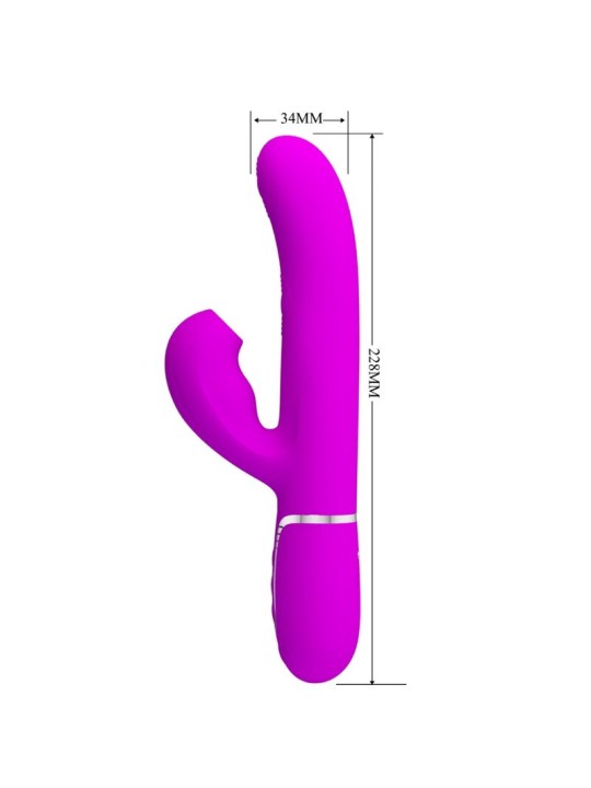 PRETTY LOVE PERLITA VIBRADOR PUNTO G 3 EN 1 MULTIFUNCION VIOETA