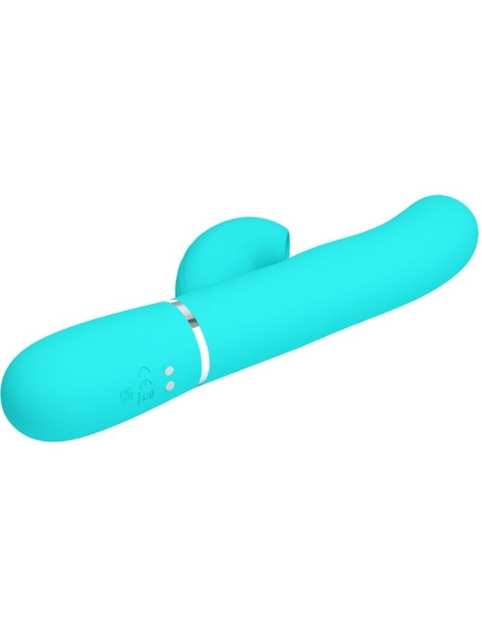 PRETTY LOVE PERLITA VIBRADOR PUNTO G 3 EN 1 MULTIFUNCION VERDE AGUA