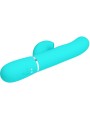 PRETTY LOVE PERLITA VIBRADOR PUNTO G 3 EN 1 MULTIFUNCION VERDE AGUA