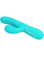 PRETTY LOVE PERLITA VIBRADOR PUNTO G 3 EN 1 MULTIFUNCION VERDE AGUA