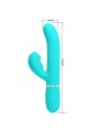 PRETTY LOVE PERLITA VIBRADOR PUNTO G 3 EN 1 MULTIFUNCION VERDE AGUA