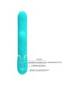 PRETTY LOVE PERLITA VIBRADOR PUNTO G 3 EN 1 MULTIFUNCION VERDE AGUA