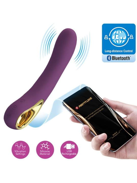 PRETTY LOVE ETHAN VIBRADOR RECARGABLE LILA