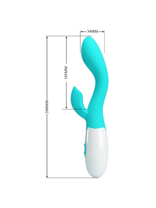 PRETTY LOVE BRIGHTY VIBRADOR PUNTO G VERDE AGUA