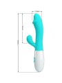 PRETTY LOVE SNAPPY VIBRADOR PUNTO G VERDE AGUA