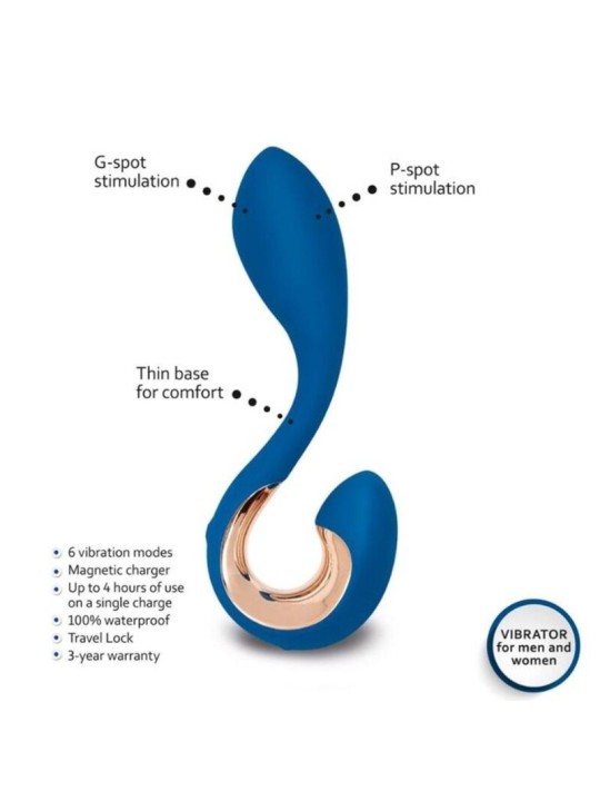 G VIBE GPOP 2 VIBRADOR PUNTO G Y P AZUL INDIGO