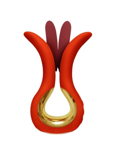 G VIBE GVIBE MAXI VIBRADOR CON DOS PUNTAS FLEXIBLES CORAL