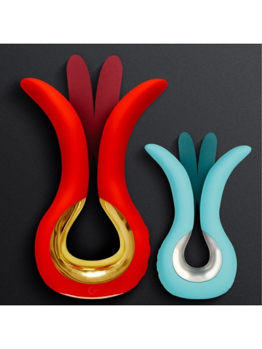 G VIBE GVIBE MAXI VIBRADOR CON DOS PUNTAS FLEXIBLES CORAL