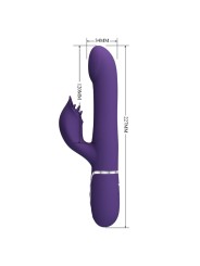 PRETTY LOVE ZALIN VIBRADOR RABBIT PERLAS 4 EN 1 MORADO