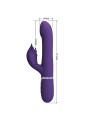 PRETTY LOVE ZALIN VIBRADOR RABBIT PERLAS 4 EN 1 MORADO