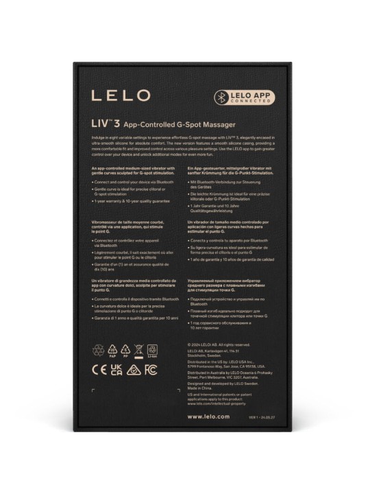LELO LIV 3 ESTIMULADOR PUNTO G AZUL