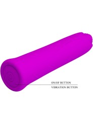 PRETTY LOVE CURTIS MINI VIBRADOR SUPER POWER 12 VIBRACIONES SILICONA VIOLETA
