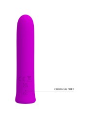 PRETTY LOVE CURTIS MINI VIBRADOR SUPER POWER 12 VIBRACIONES SILICONA VIOLETA