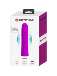 PRETTY LOVE CURTIS MINI VIBRADOR SUPER POWER 12 VIBRACIONES SILICONA VIOLETA
