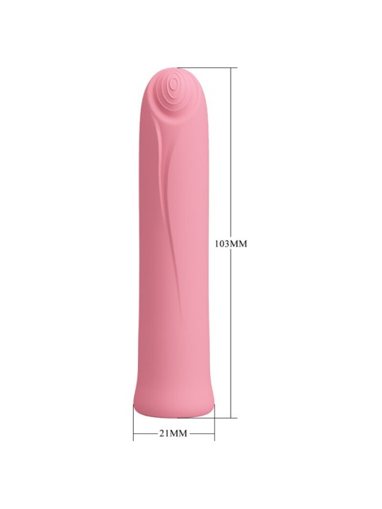 PRETTY LOVE CURTIS MINI VIBRADOR SUPER POWER 12 VIBRACIONES SILICONA ROSA