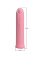 PRETTY LOVE CURTIS MINI VIBRADOR SUPER POWER 12 VIBRACIONES SILICONA ROSA