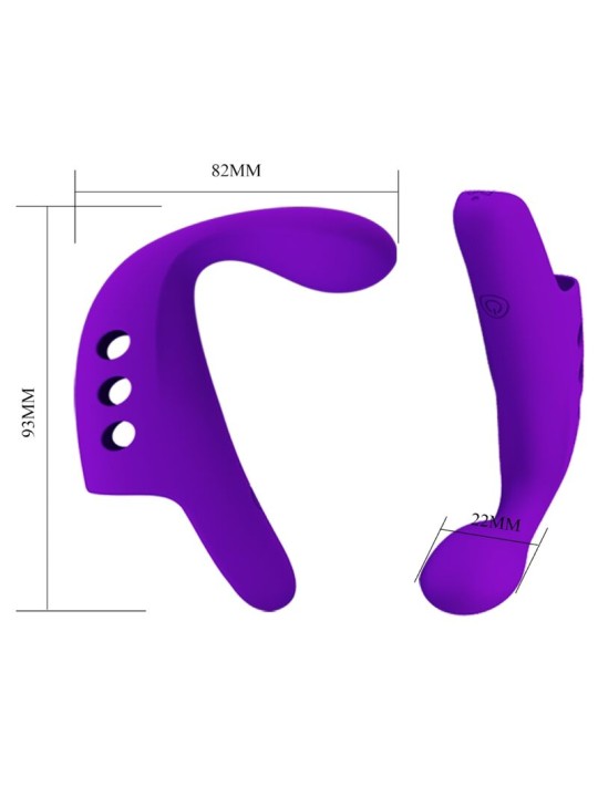 PRETTY LOVE GORGON VIBRADOR DE DEDO RECARGABLE MORADO