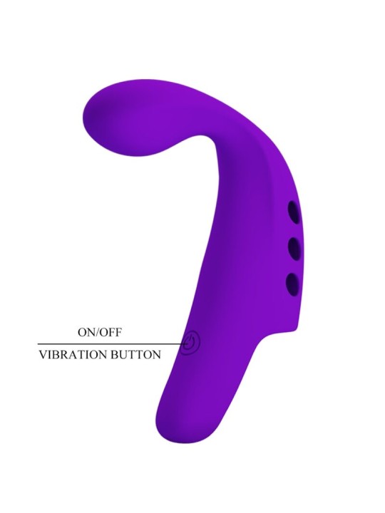 PRETTY LOVE GORGON VIBRADOR DE DEDO RECARGABLE MORADO