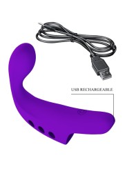 PRETTY LOVE GORGON VIBRADOR DE DEDO RECARGABLE MORADO