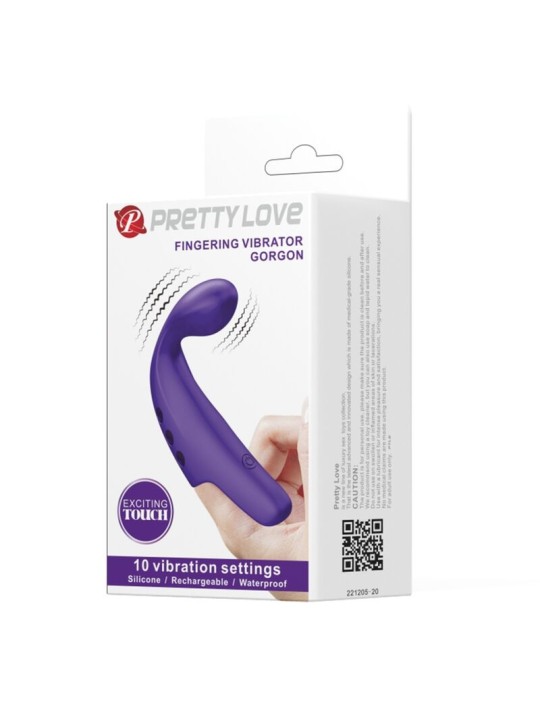 PRETTY LOVE GORGON VIBRADOR DE DEDO RECARGABLE MORADO