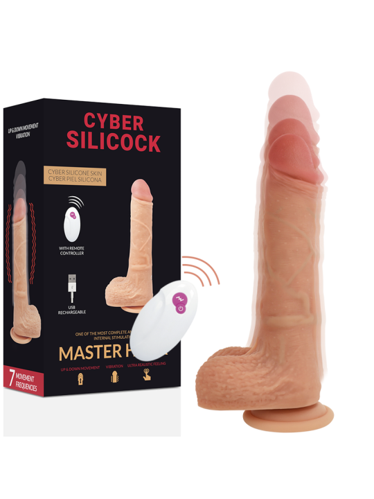 CYBER SILICOCK REALISTICO CONTROL REMOTO MASTER HUCK 209 CM O 4 CM