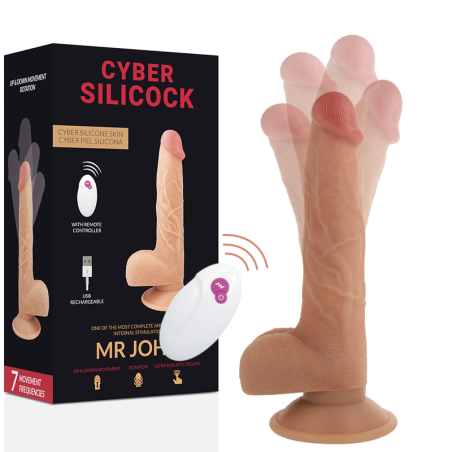 CYBER SILICOCK REALISTICO CONTROL REMOTO MR JOHN 2388 CM O 43 CM