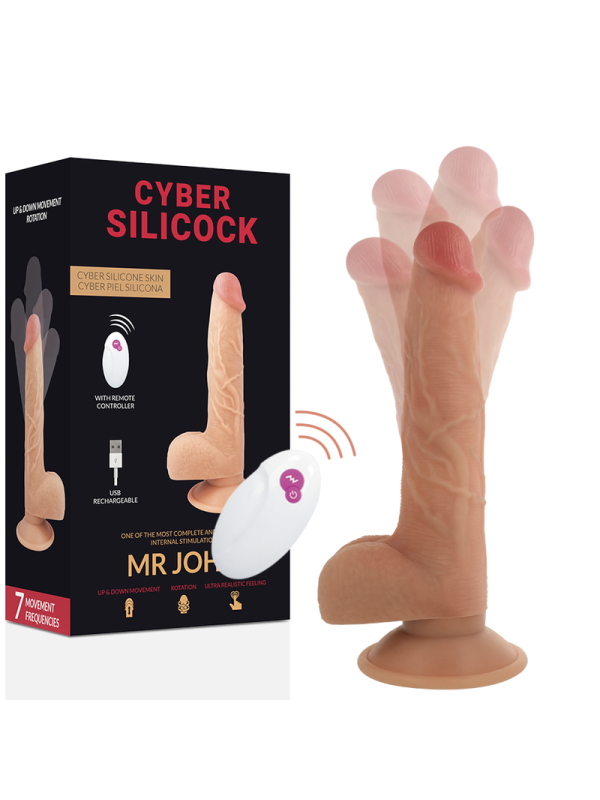 CYBER SILICOCK REALISTICO CONTROL REMOTO MR JOHN 2388 CM O 43 CM