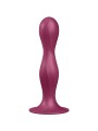 SATISFYER DOUBLE BALL R DILDO SILICONA GRANATE