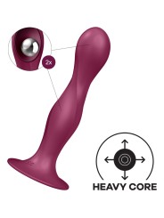 SATISFYER DOUBLE BALL R DILDO SILICONA GRANATE